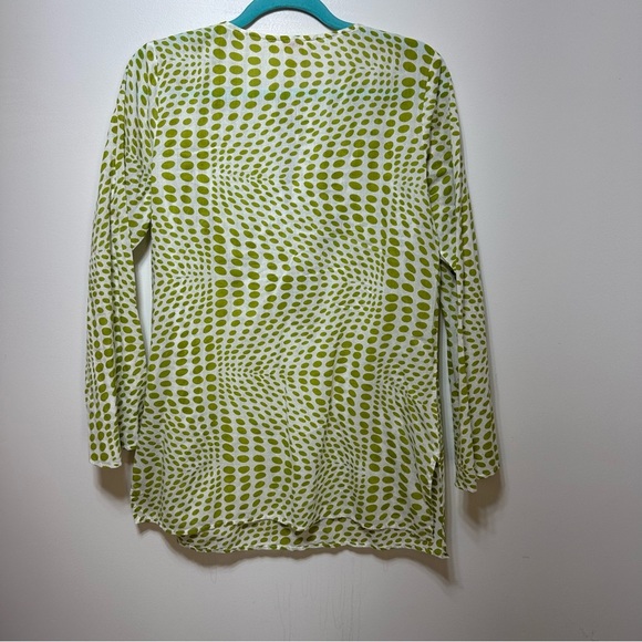 Sundance Beaded Tunic Green and White Size Medium - Picture 2 of 6